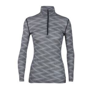 Icebreaker Body Fit Baselayer 200 Oasis HZ Curve Long Sleeve Black XL NWT